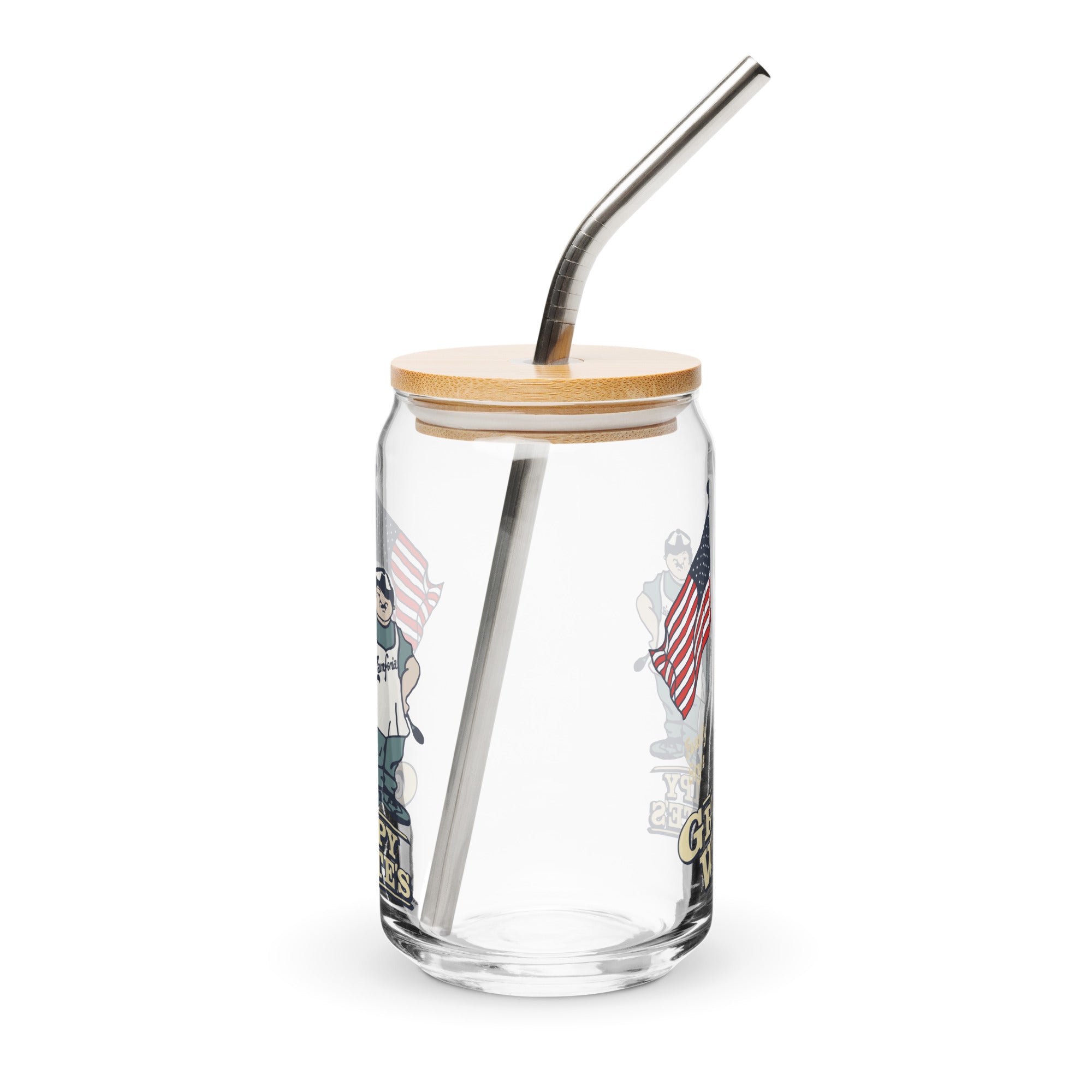 Grumpy White's Glass Can