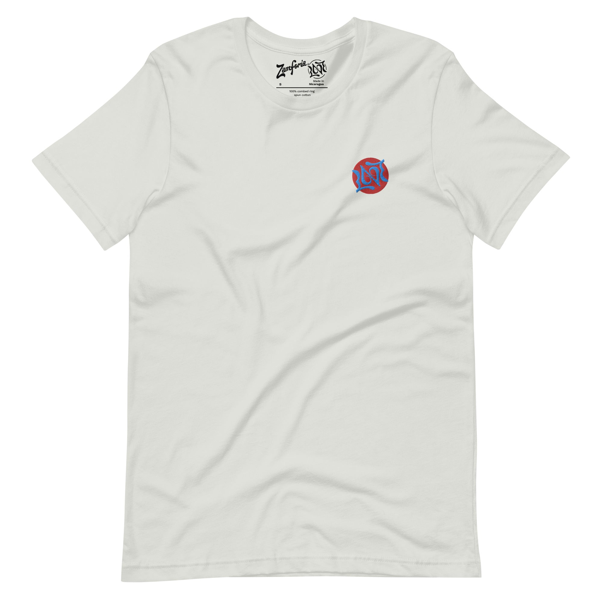 The Love Ambigram, Flamingo Pink/Teal, Crew Neck