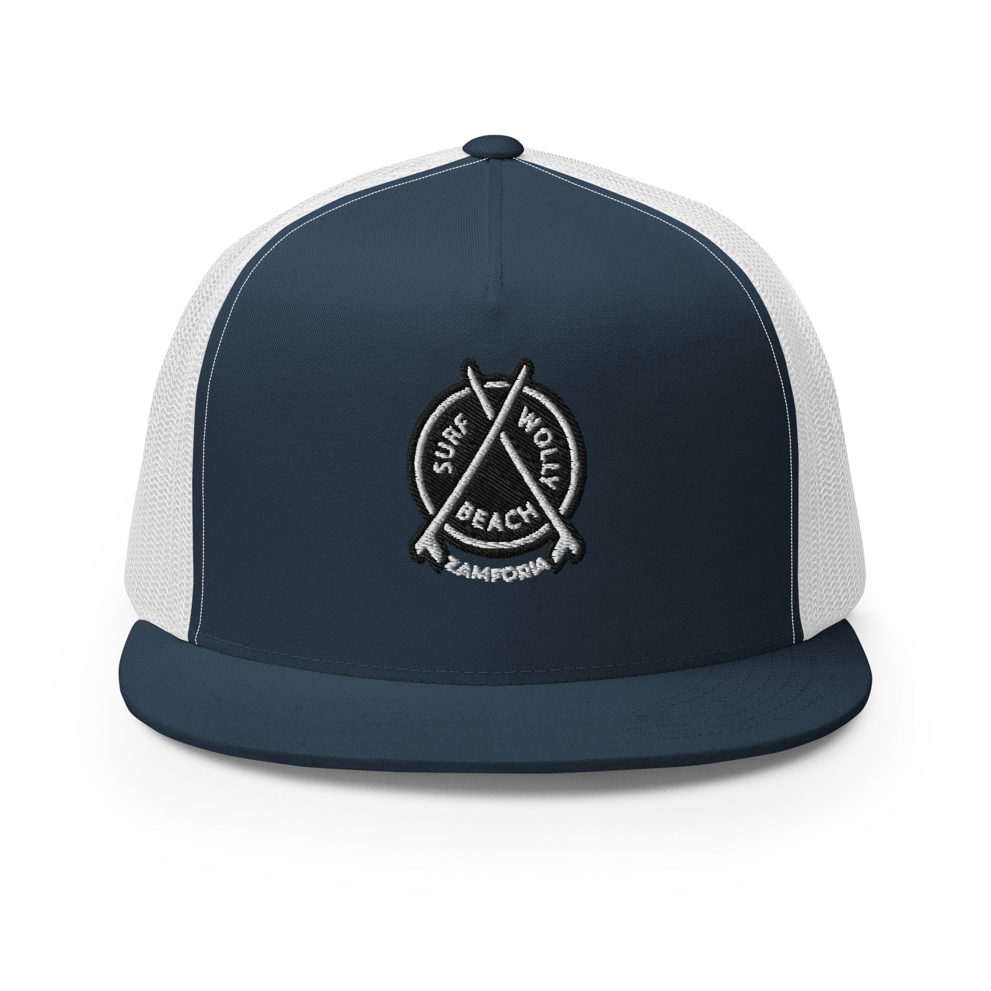 Surf Wolly Beach Emblem, Trucker