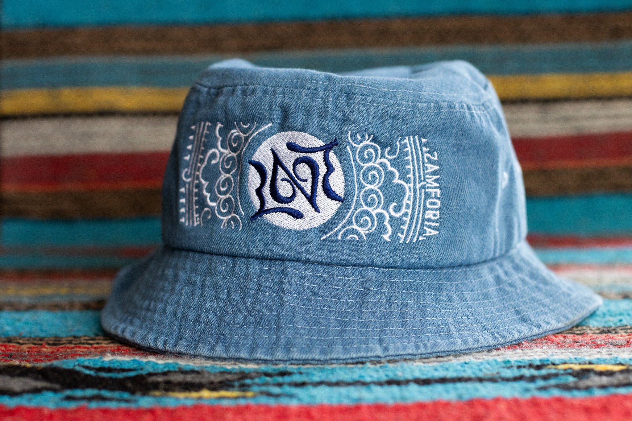 The Love Ambigram - Denim Bucket - Cloud 9