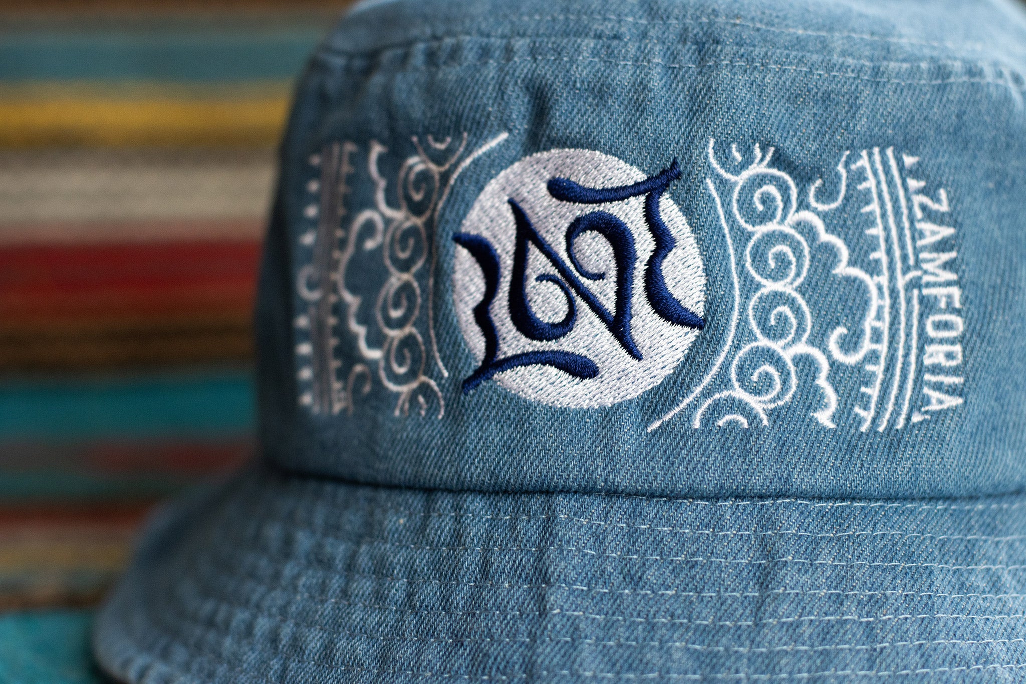 The Love Ambigram - Denim Bucket - Cloud 9