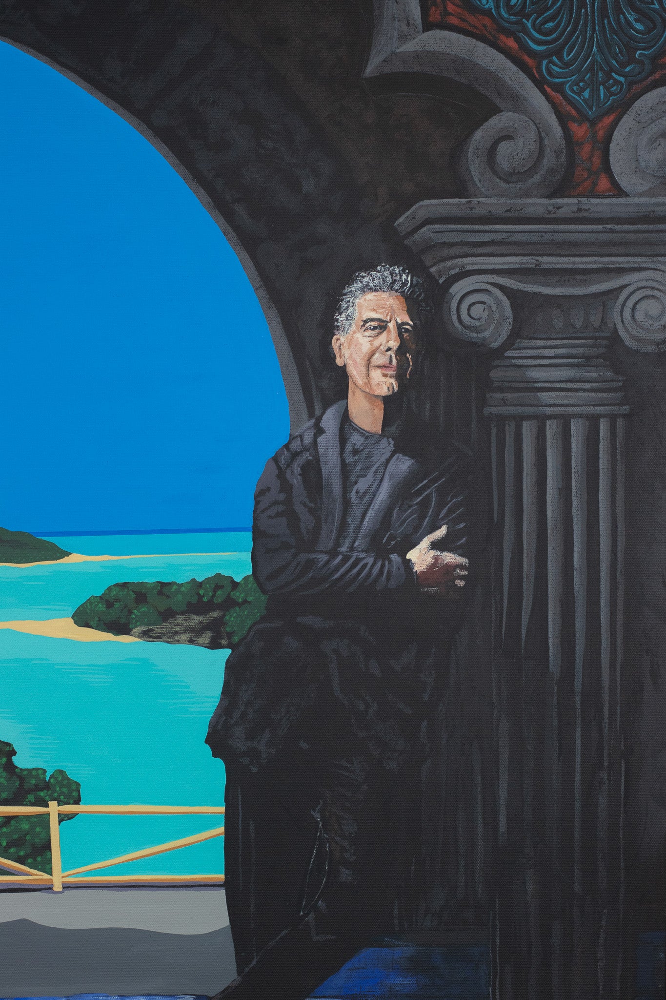 "El Bourdain", Canvas Print