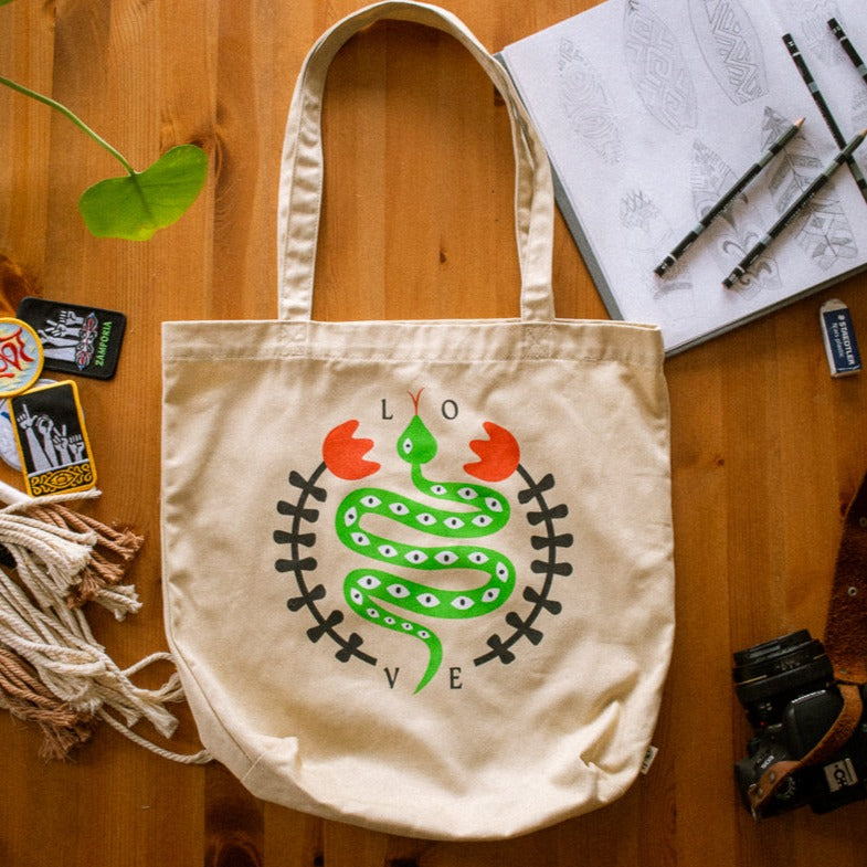 Garden Snake Tote