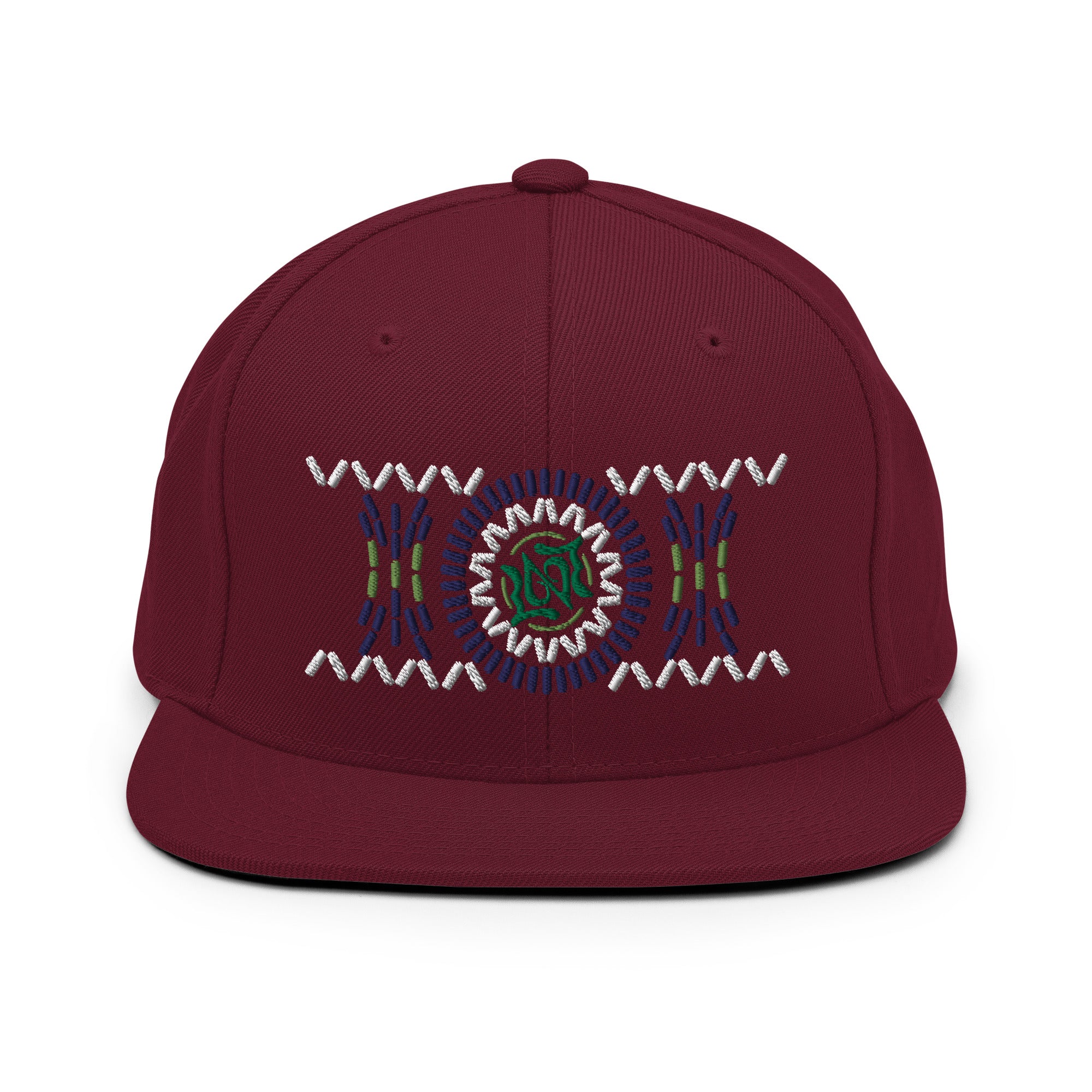 Taraz Snapback - Grey & Maroon