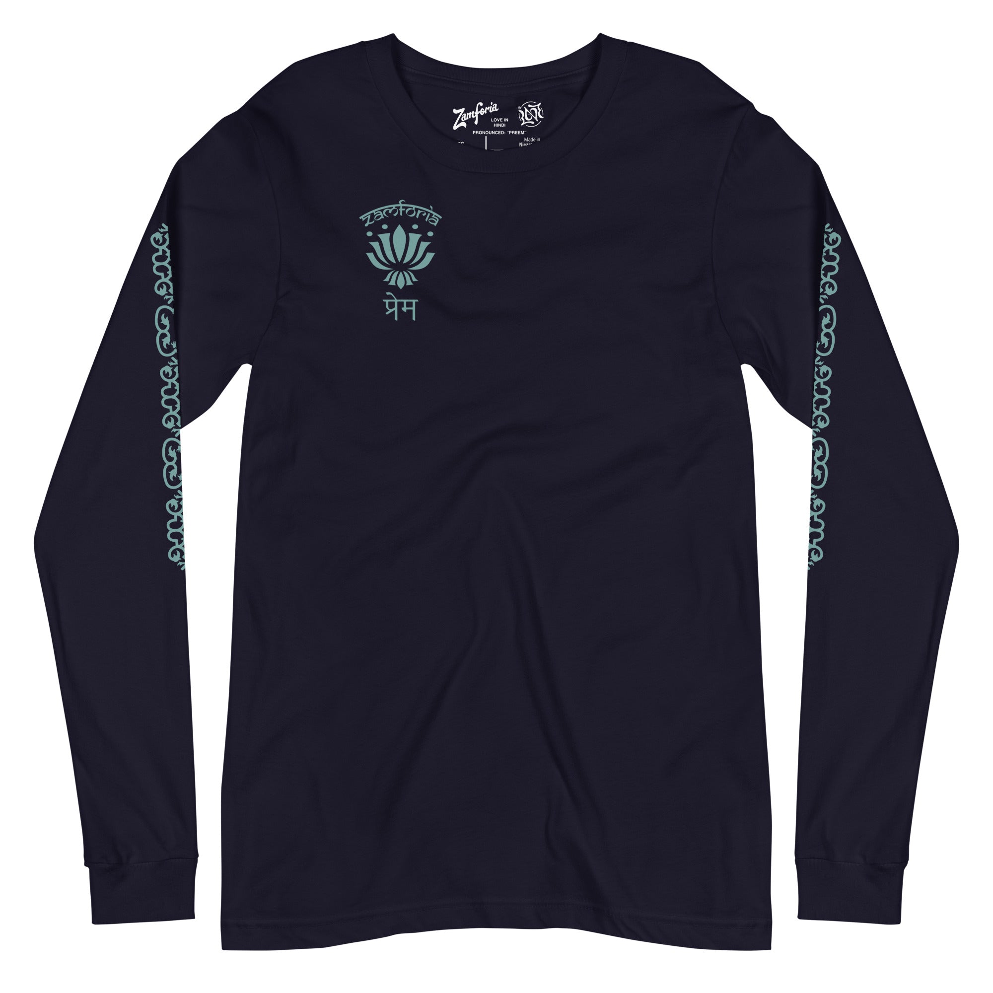 Mahal Peacock, Love in Hindi, Long Sleeve